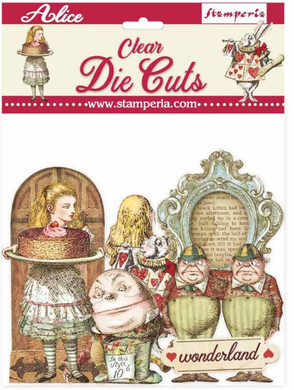 ALice through the looking glass  -  Stamperia - CLEAR Die Cuts