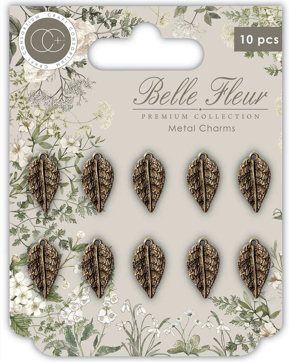 Belle Fleur - Vintage Metal Leaf Charms