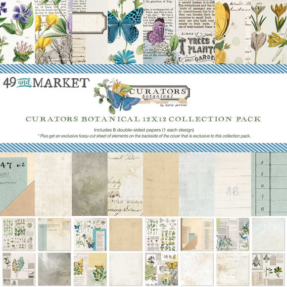 49 and Market, Curators Botanical  12x12 Collection pack, Scrapbooking paper