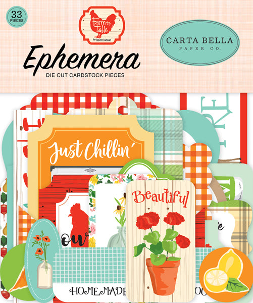 Carta Bella,  Farm To Table, Collection Ephemra