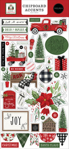 Carta Bella, Home for Christmas, collection Chipboard Accents