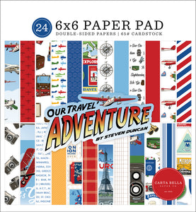 Carta Bella Our Travel Adventure collection  6x6 paper pack