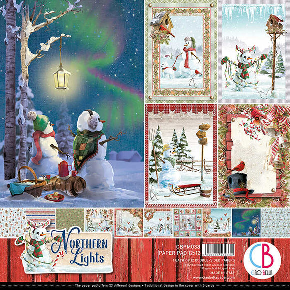 Ciao Bella, NORTHERN LIGHTS Double-Sided Paper Pad 12