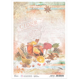 Ciao Bella, The Gift of Love - Rice Paper A4 Apple Cider