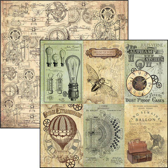 Ciao Bella, Voyages extraordinaire - Cards Double-Sided Paper Sheet 12