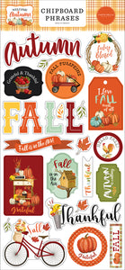 Carta Bella,  Welcome Automn collection Chipboard Phrases