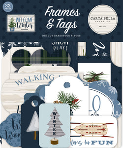 Carta Bella,  Welcome winter, Collection Frames & Tags