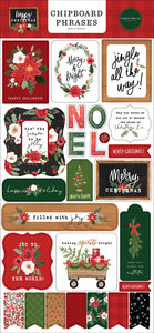 Carta Bella Happy Christmas collection Chipboard Phrases