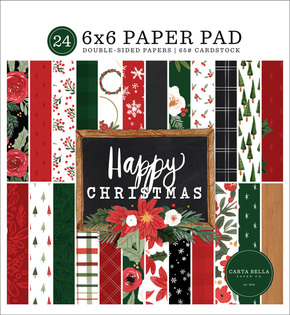 Carta Bella, Happy Christmas collection 6x6  pad  24 sheets