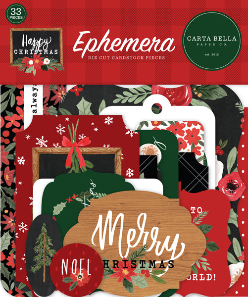Carta Bella,  Happy Christmas,  Ephemra
