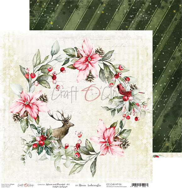 WARM And PEACEFUL - 06 - a double-sided paper 12x12 Craft O'Clock