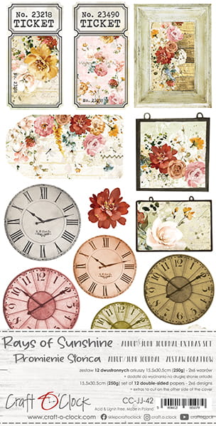 Craft 0' Clock - Time Of Reflection 12 x 12 Scrapbook Paper - 01