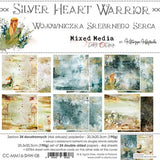 SILVER HEART WARRIOR - A SET OF PAPERS  8"x8"  Craft O'Clock