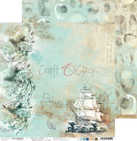OCEAN DEEP, Craft O'Clock, Single Sheet Double sided paper  12"x12" CC-OD-MM11-01