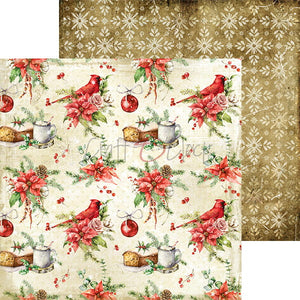 CHRISTMAS TIME, Craft O'Clock, Single Sheet Double sided paper  12"x12" CC-CT-41-03
