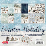 WINTER HOLIDAY, Craft and You Design, Paper Set of 12 sheets 12x12" (250gsm)