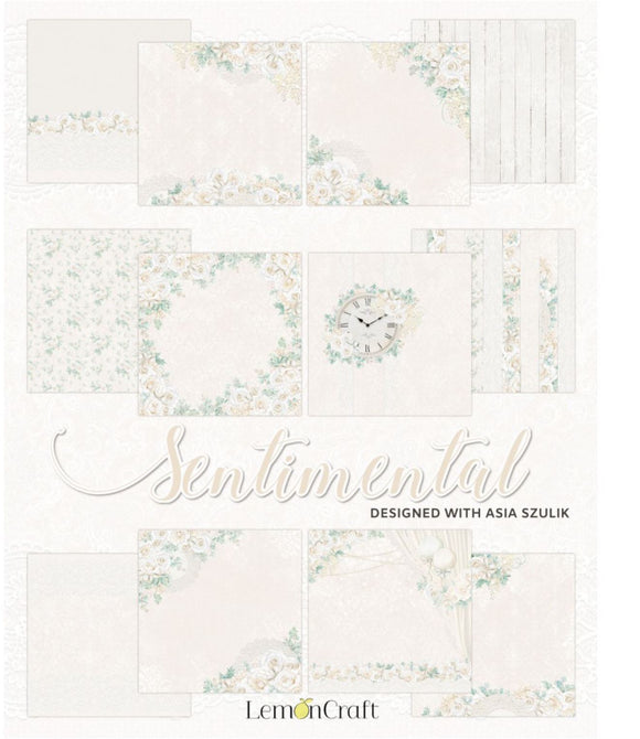 Sentimental - Pad scrapbooking papers 6x6- Lemoncraft