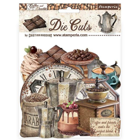 Stamperia Die cuts assorted - Coffee and Chocolate