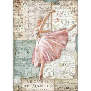Stamperia A4 Rice paper - PASSION Dancer