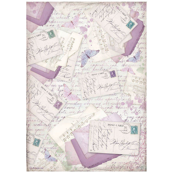 Provence, Stamperia, A4 Rice paper packed -  letters