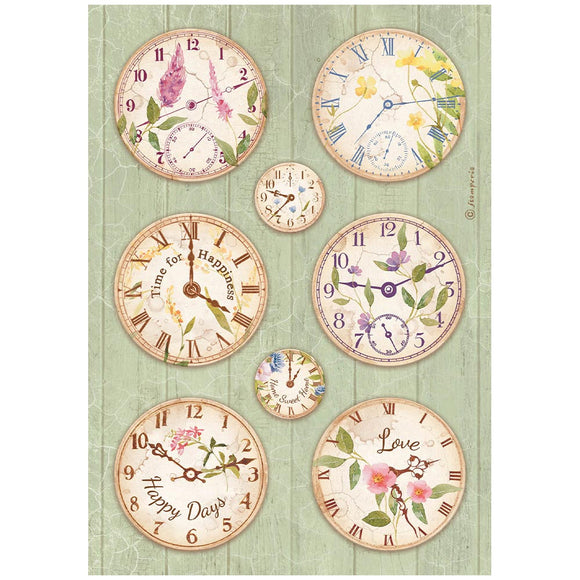 A4 Rice paper packed - Create Happiness Welcome Home clocks