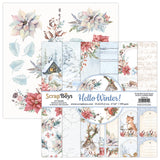 HELLO WINTER, Scrapboys 24 double sided 6x6, scrapbooking paper pack
