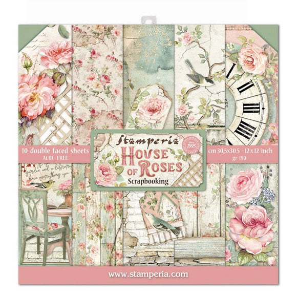 House of Roses Stamperia Double-Sided scrapbooking paper pad 12