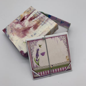 Handmade mini album card in a box 4x4x1