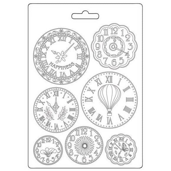 Soft Mould A5 - Create Happiness Welcome Home, clocks