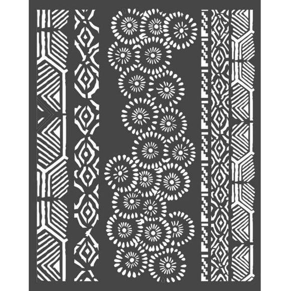 Stamperia Thick Stencil  20x25 cm *AMAZONIA  tribals * KSTD063