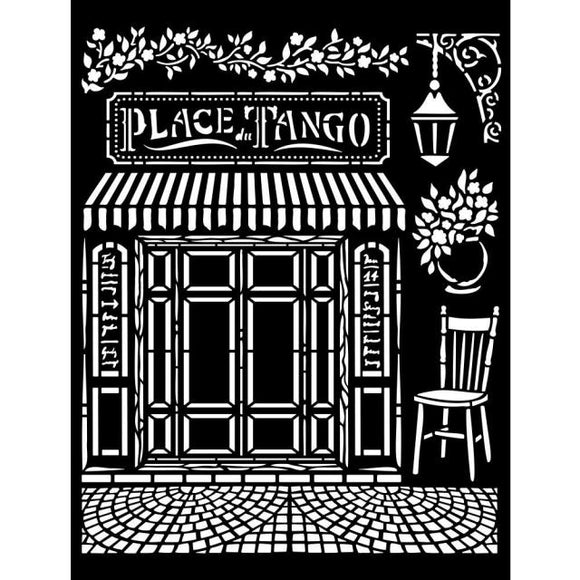 Thick stencil cm 20X25 - Desire Place Tango