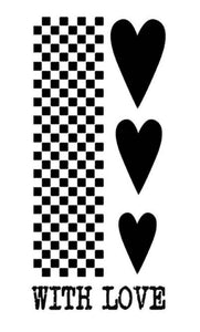KSTDL10 Stamperia Stencil 4.72"X9.84" Hearts