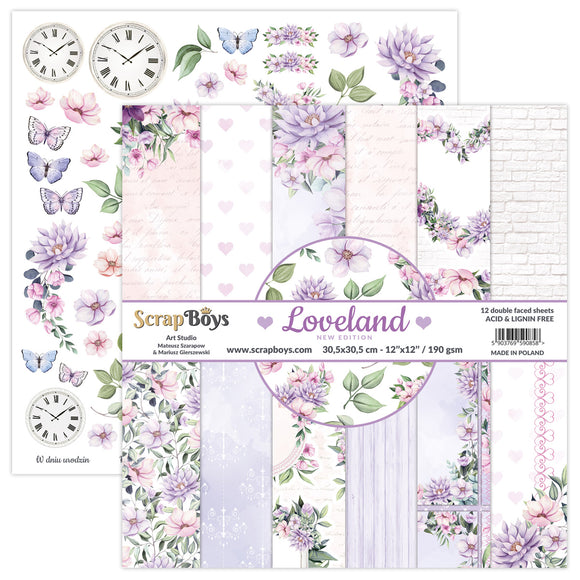 Loveland - New Edition, scrapboys, 12 double sided 12x12, scrapbooking paper pack