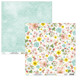 Mintay *** Beauty in bloom**  12 x12  Double Sided Designer Scrapbooking Paper SINGLE SHEET, Cardstock MT-BIB-05