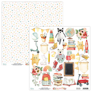 Mintay ***  CHILDHOOD *** double Sided Designer Scrapbooking Paper 12x12 Single Sheet, Cardstock