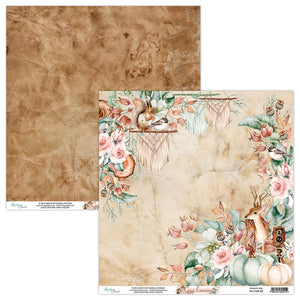 Mintay *** Cozy Evening *** 12 x12  Double Sided Designer Scrapbooking Paper SINGLE SHEET, Cardstock