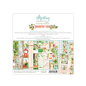 Mintay *** COUNTRY FAIR  ***  6x6 Double Sided Designer Scrapbooking Paper Pack collection, Cardstock