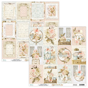 Mintay *** HOMEMADE *** 12 x12  Double Sided Designer Scrapbooking Paper SINGLE SHEET, Cardstock