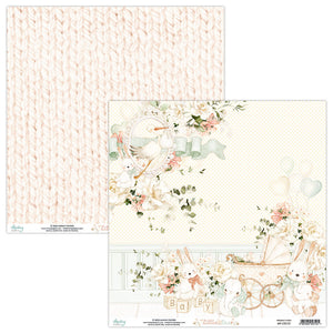 Mintay ***  LITTLE ONE *** double Sided Designer Scrapbooking Paper 12x12 SINGLE SHEET, Cardstock