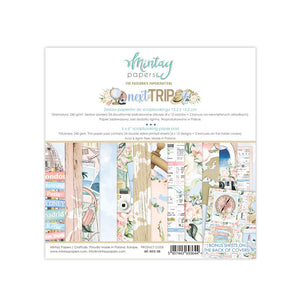 Mintay *** NEXT TRIP ***  6x6 Double Sided Designer Scrapbooking Paper Pack collection, Cardstock