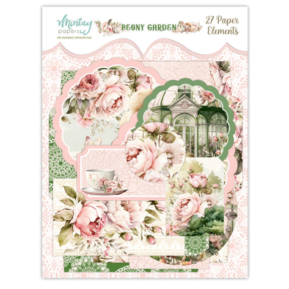 Mintay Paper Paper Elements - Peony Garden, 27 pcs