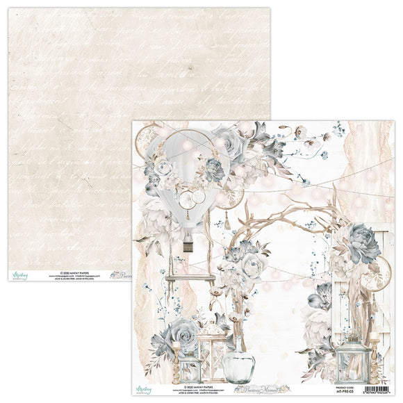 Mintay *** PRECIOUS MOMENT ***  12 x12  Double Sided Designer Scrapbooking Paper SINGLE SHEET, Cardstock