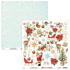 Mintay 12 x 12 Elements Paper - White Christmas