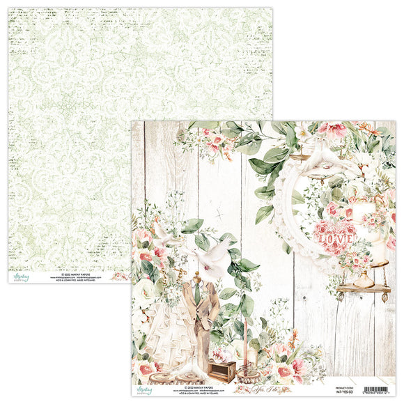 Mintay ***  Yes, I do  03 ***  double Sided Designer Scrapbooking Paper 12x12 SINGLE SHEET, Cardstock