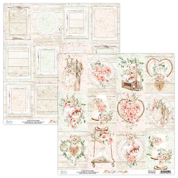 Mintay ***  Yes, I do  06 ***  double Sided Designer Scrapbooking Paper 12x12 SINGLE SHEET, Cardstock