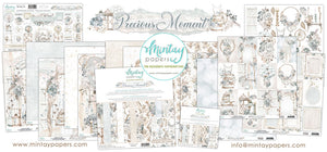 Mintay *** PRECIOUS MOMENT***  set of 7, 1/ea  12 x12  Double Sided Designer Scrapbooking Paper, Cardstock