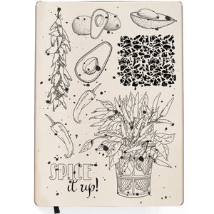 Ciao Bella, Sonora, Clear Stamp Set 6x8 Spice it up!