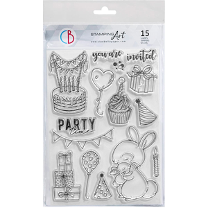 Ciao Bella, my Tiny World Clear Stamp Set 6"x8" It's party time