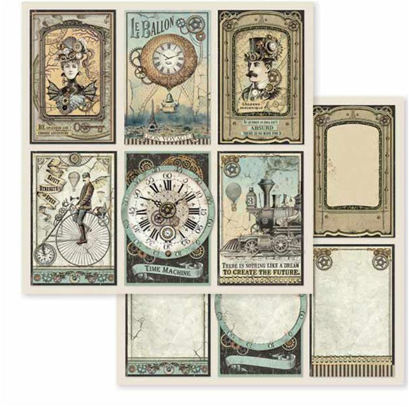 Stamperia  Mechanical Fantasy  Double-Sided Cardstock 12