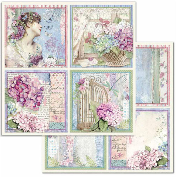 Stamperia Hortensia Cards Double-Sided Cardstock 12